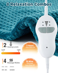 GarveeHome heating pad with four motors targets tight muscles for deep relaxation.