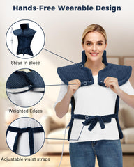 GarveeHome massaging pad using skin-friendly fabric for comfortable wear.