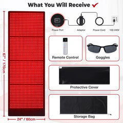 GarveeHome red light therapy mat in use on sofa for relaxation