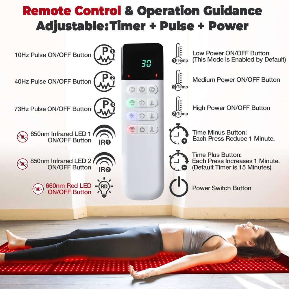 GarveeHome red light therapy mat protective cover keeps surface clean
