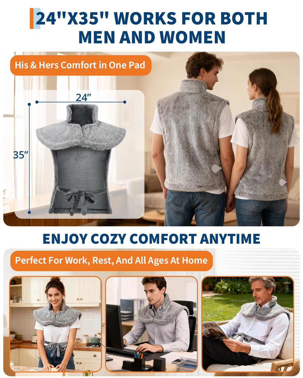 GarveeHome six-foot cord provides flexible use during activities.
