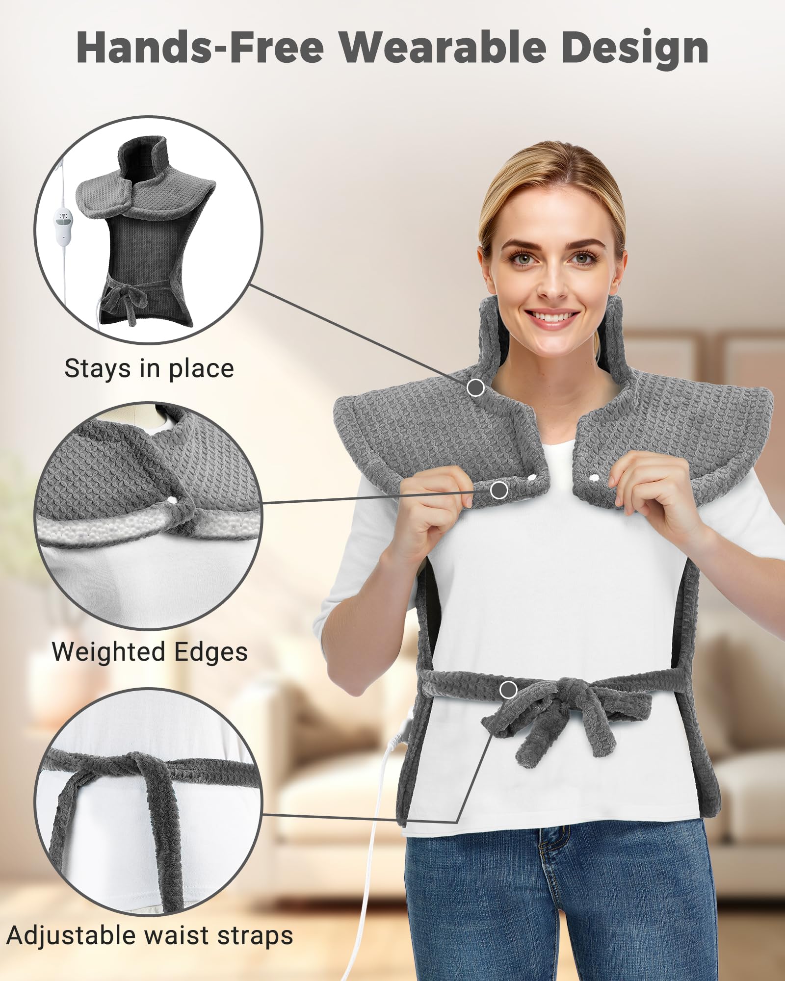 GarveeHome skin friendly detachable cover for easy cleaning