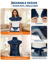 GarveeHome ultra-large 24x35 pad fits torso for full-back coverage