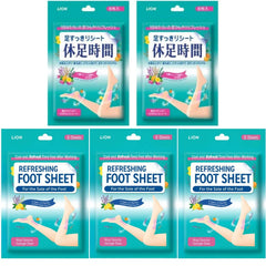GASHINA STORY Japanese cooling foot patch with six sheets for refreshing relief after a long day.