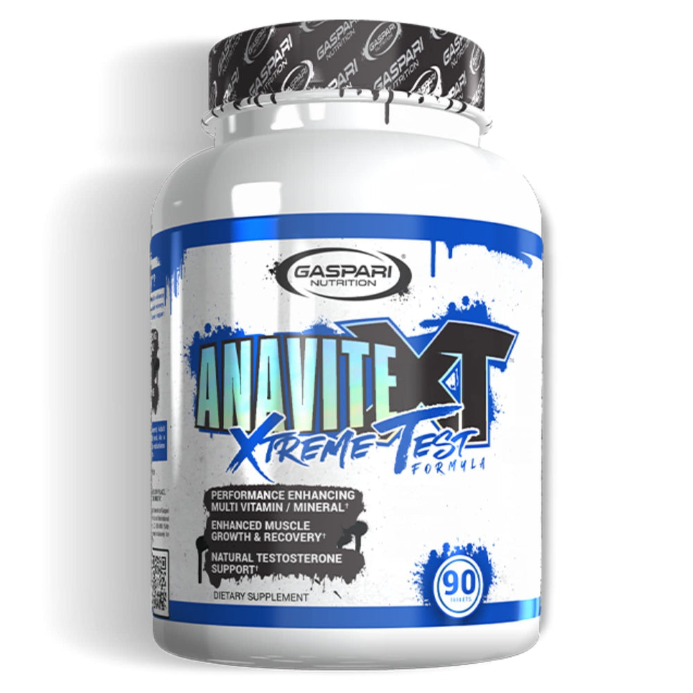Gaspari Anavite XT bottle front showing a complete men's multivitamin for daily performance