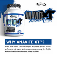 Gaspari Anavite XT daily-use packaging reflecting science-based nutrition for active men