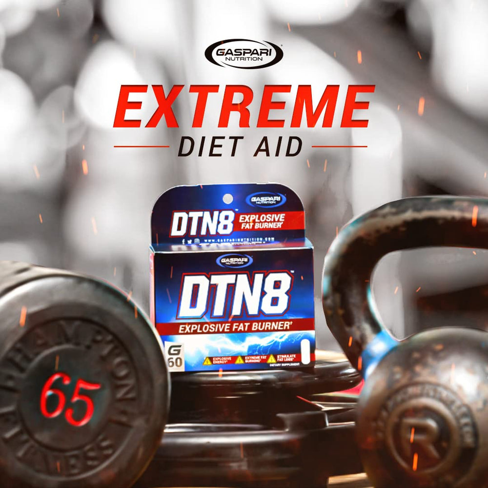 Gaspari DTN8 yerba mate extract capsules support steady energy during workouts.