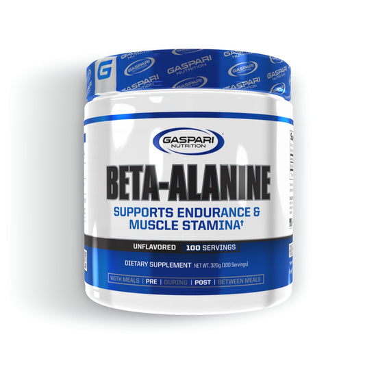 Gaspari Nutrition Beta-Alanine bottle labeled for endurance support.