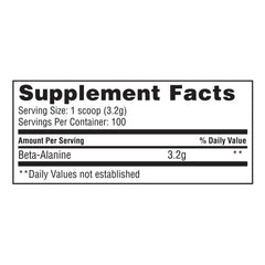 Gaspari Beta-Alanine powder with scoop for workout endurance.