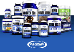 Gaspari Nutrition Bone Broth Collagen serving image suggests simple daily routine.