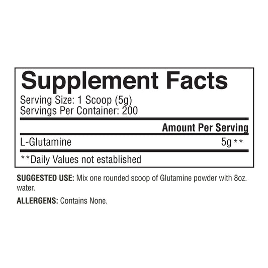 Gaspari Nutrition Glutamine powder mixed into a shake for convenient daily use.