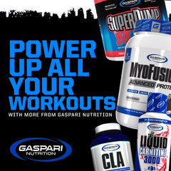 Gaspari Nutrition HMB bottle in gym setting illustrating training support