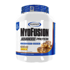Gaspari Nutrition Myofusion Advanced Protein bottle in Chocolate Peanut Butter Crunch for post-workout refueling