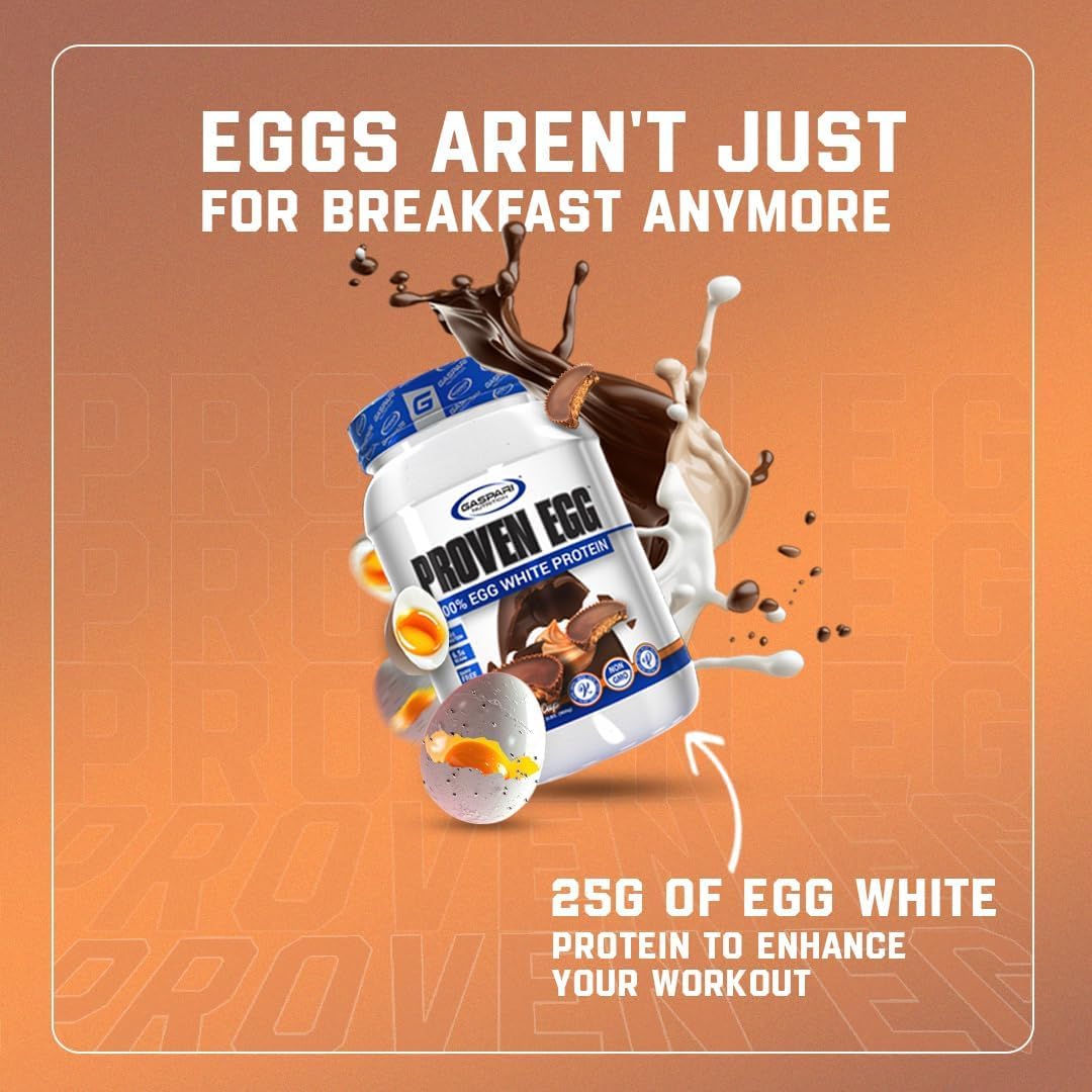 Gaspari Proven Egg White Protein keto-friendly option for low-carb fueling.