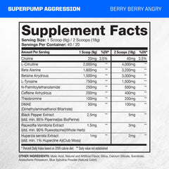 Gaspari Nutrition SuperPump Aggression scoop shown for precise, consistent servings.