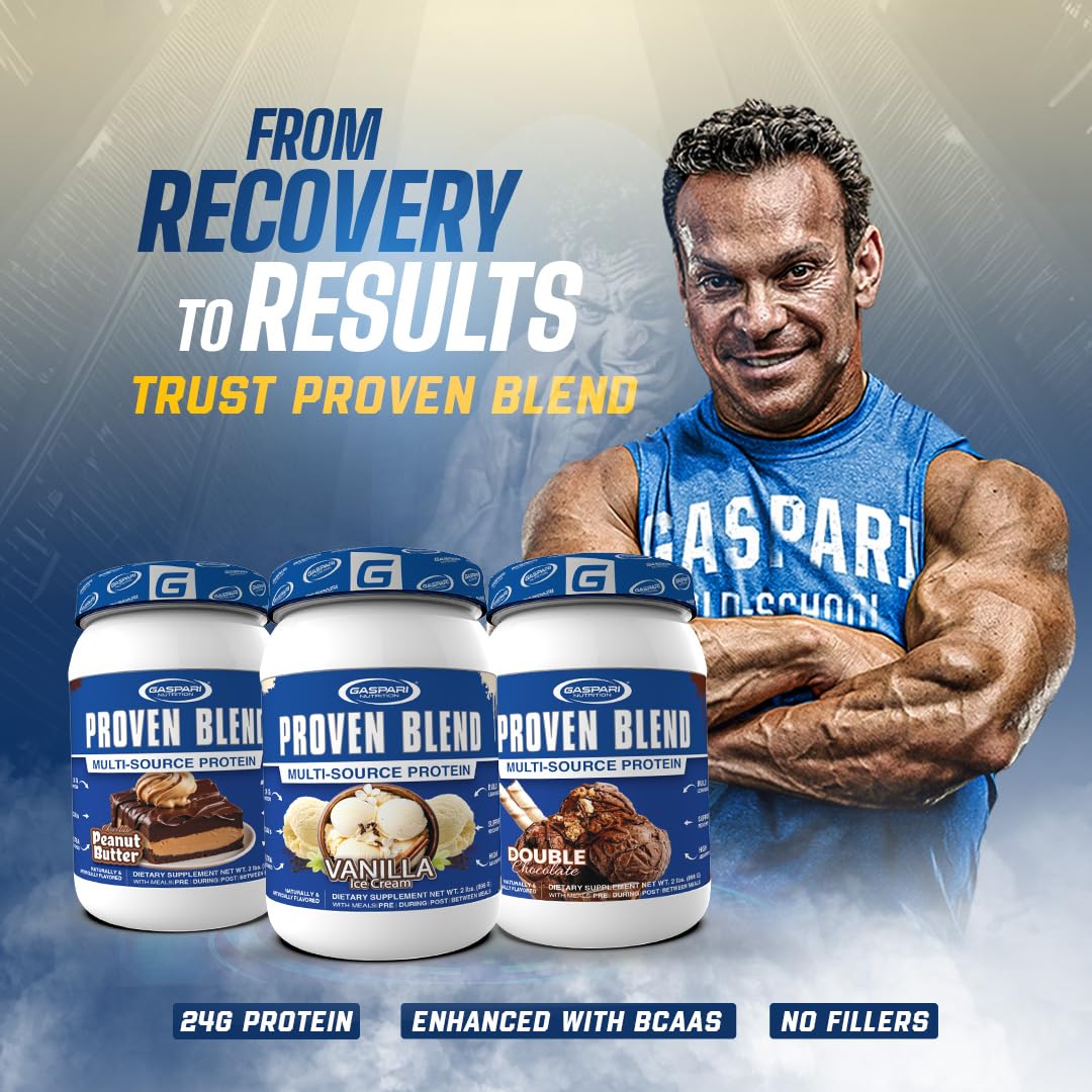 Gaspari Proven Blend beef-whey comparison emphasizes multi-source protein for diverse amino acids.