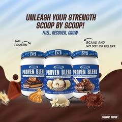 Gaspari Proven Blend chocolate peanut butter tasting reveals indulgent flavor with protein benefits.