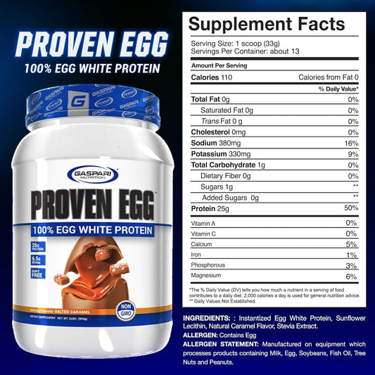Gaspari Proven Egg shake mixing demonstrates easy blending into liquids