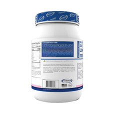 Gaspari Proven Whey nutrition panel highlights 0g lactose, low sugar, and balanced macros