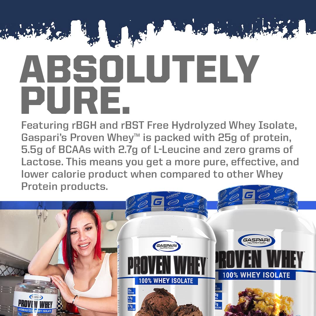Gaspari Proven Whey scoop included for accurate serving size.