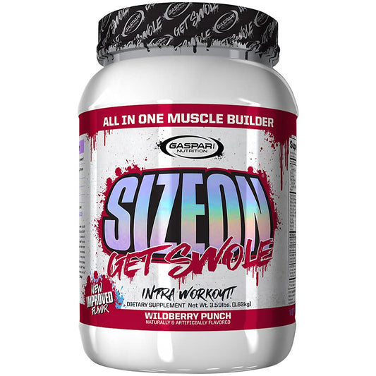 Gaspari SizeOn bottle pour supports intra-workout recovery and muscle fullness.