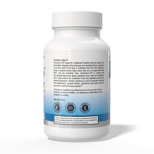 GastroDefense Colostrum-LD packaging display for informed purchase decisions.
