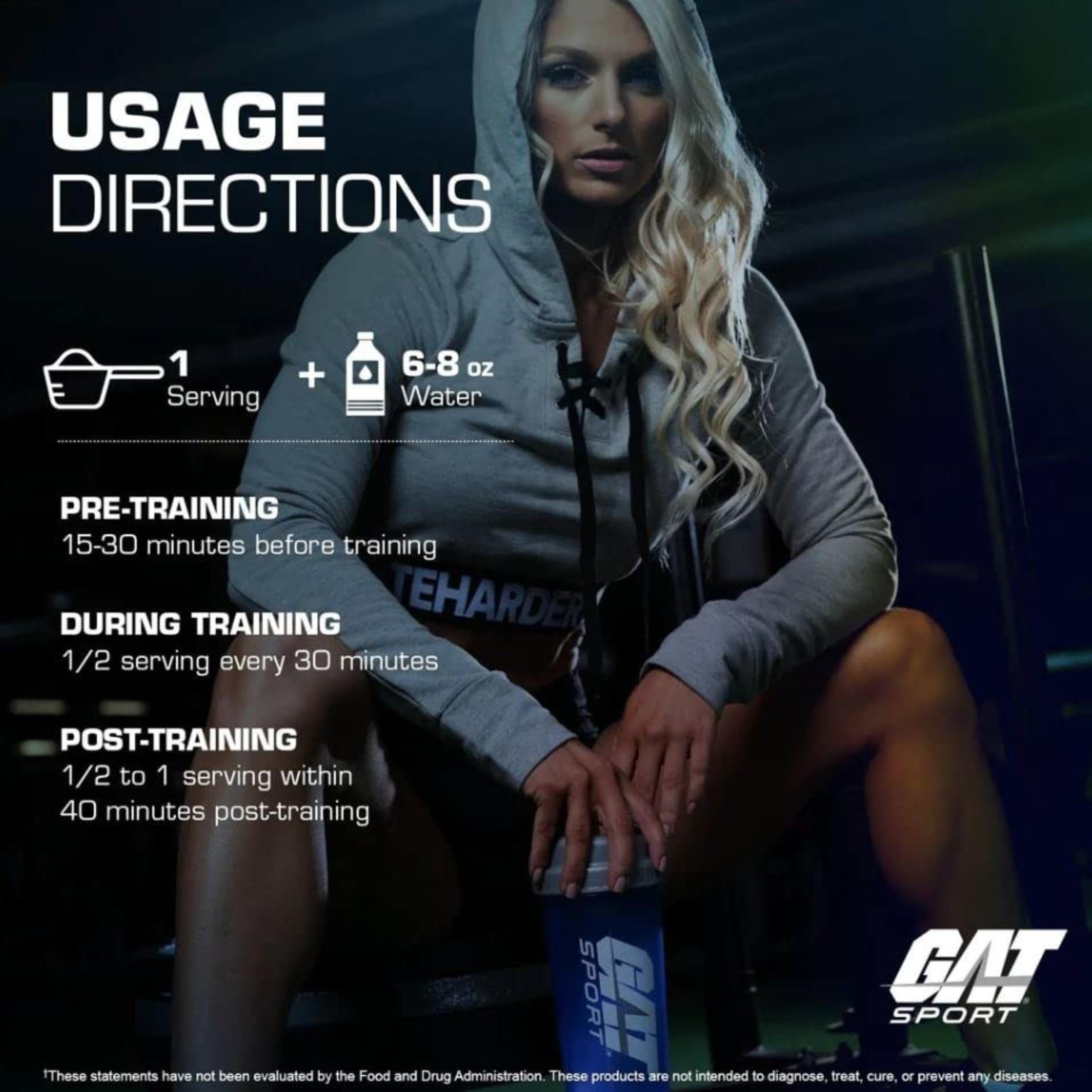 GAT SPORT Carbotein grape label closeup highlighting nutrition details.