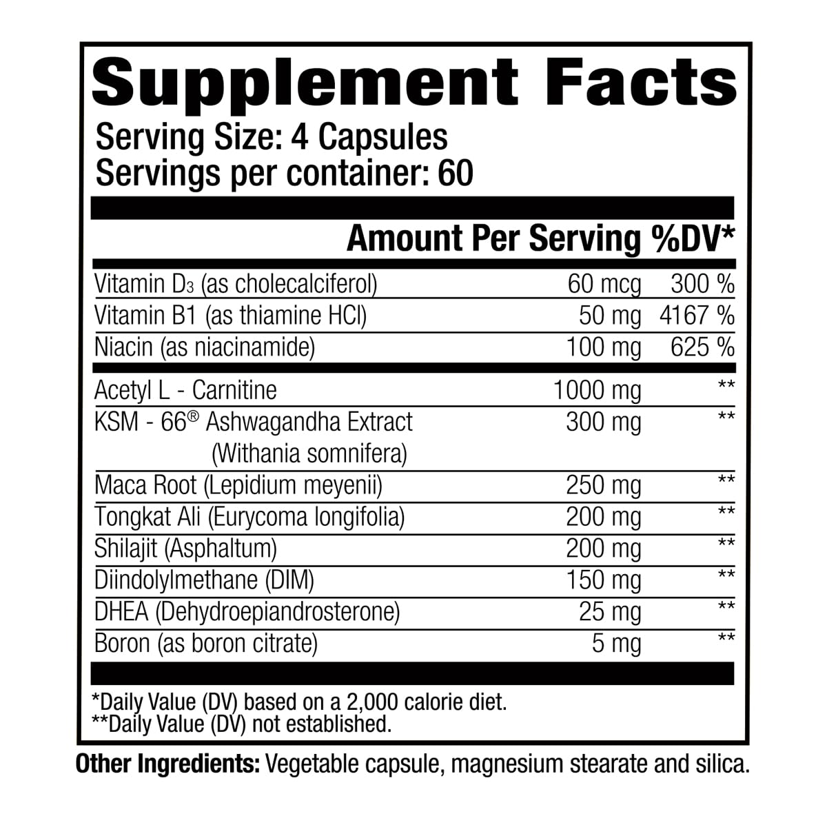Deep Wood Libido capsules close-up showing a trusted stimulant-free formula for daily vitality.
