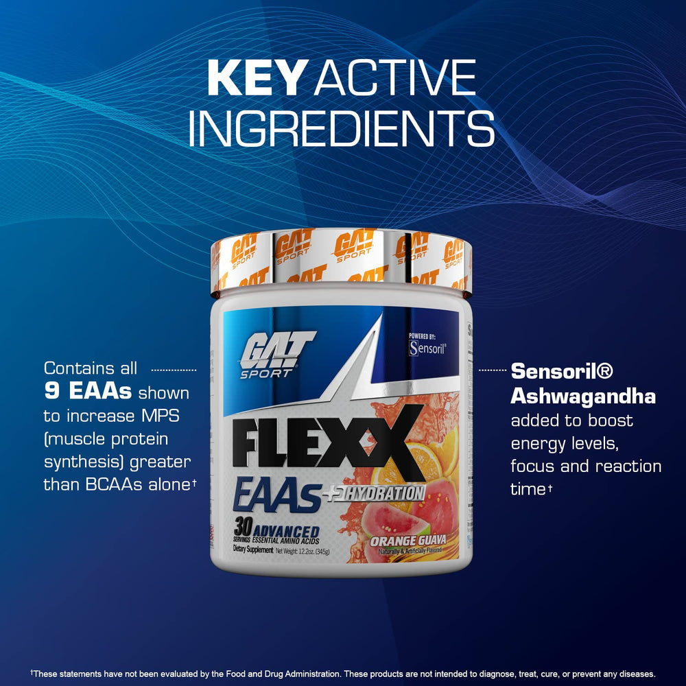 GAT SPORT Flexx EAAs athlete in training using during workouts