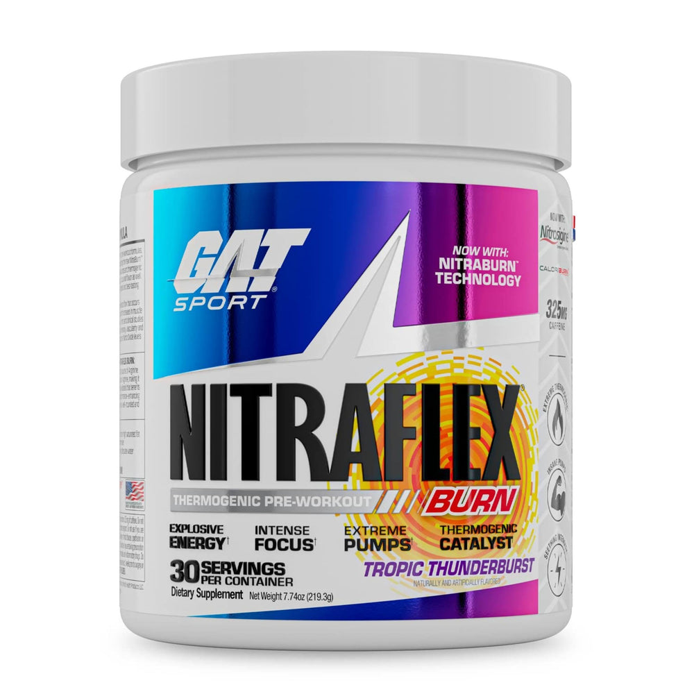 GAT SPORT NITRAFLEX Burn canister front for high-energy training.