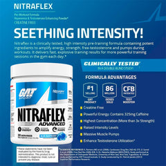 GAT SPORT Nitraflex scoop ready for one-scoop pre-workout serving