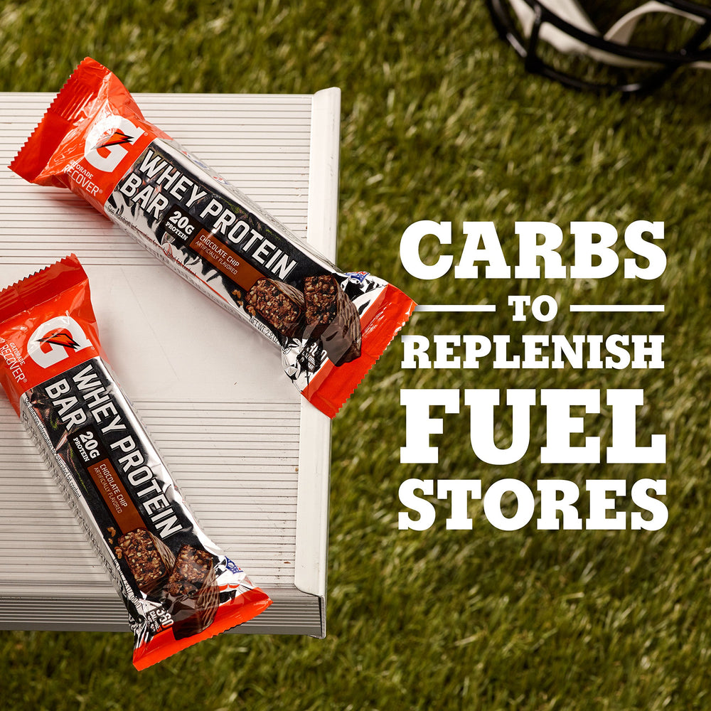 Gatorade Whey Bars after-workout bite to refuel and recover.