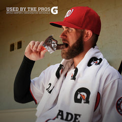 Gatorade Whey Protein Recover Bar shows 20g protein and 42g carbs