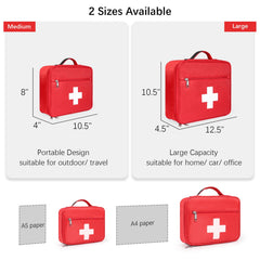 Gatycallaty empty first aid bag offering large capacity for essentials.