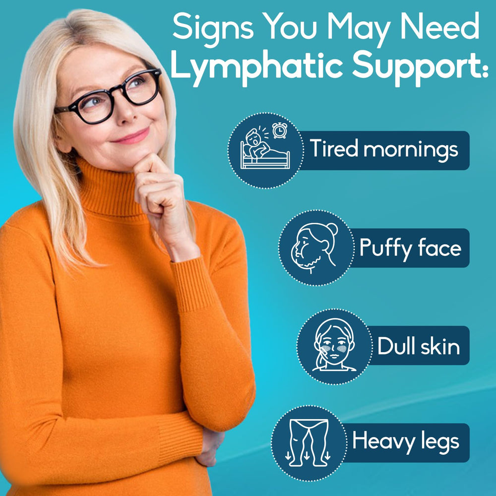 GAVYNETH Lymphatic Drainage bottle with label communicates clean, gluten-free, non-GMO promise.