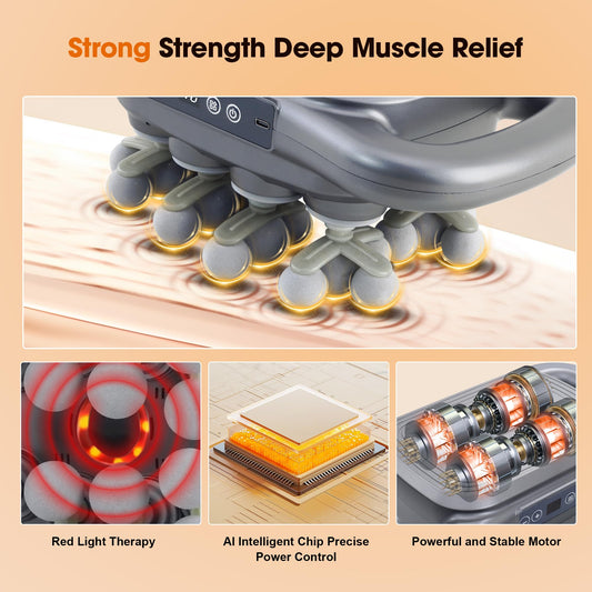 GAXEZO massage gun attachment pack pictured for versatile muscle targeting and recovery.