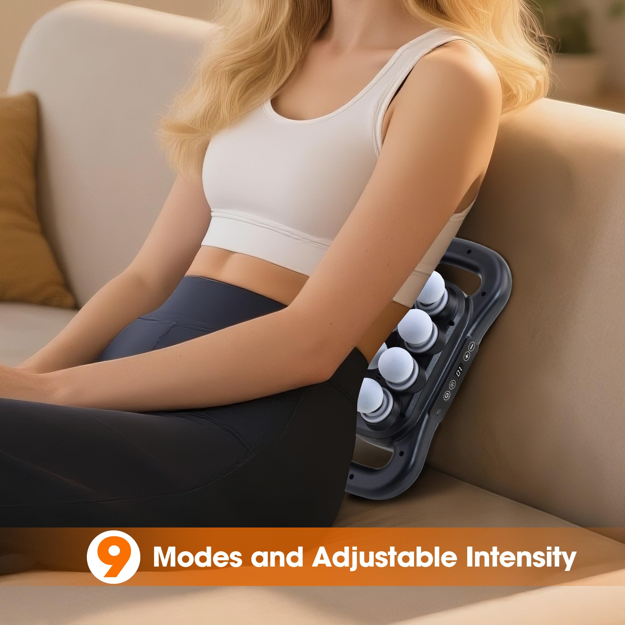 GAXEZO nine modes control image for customized relief and muscle care