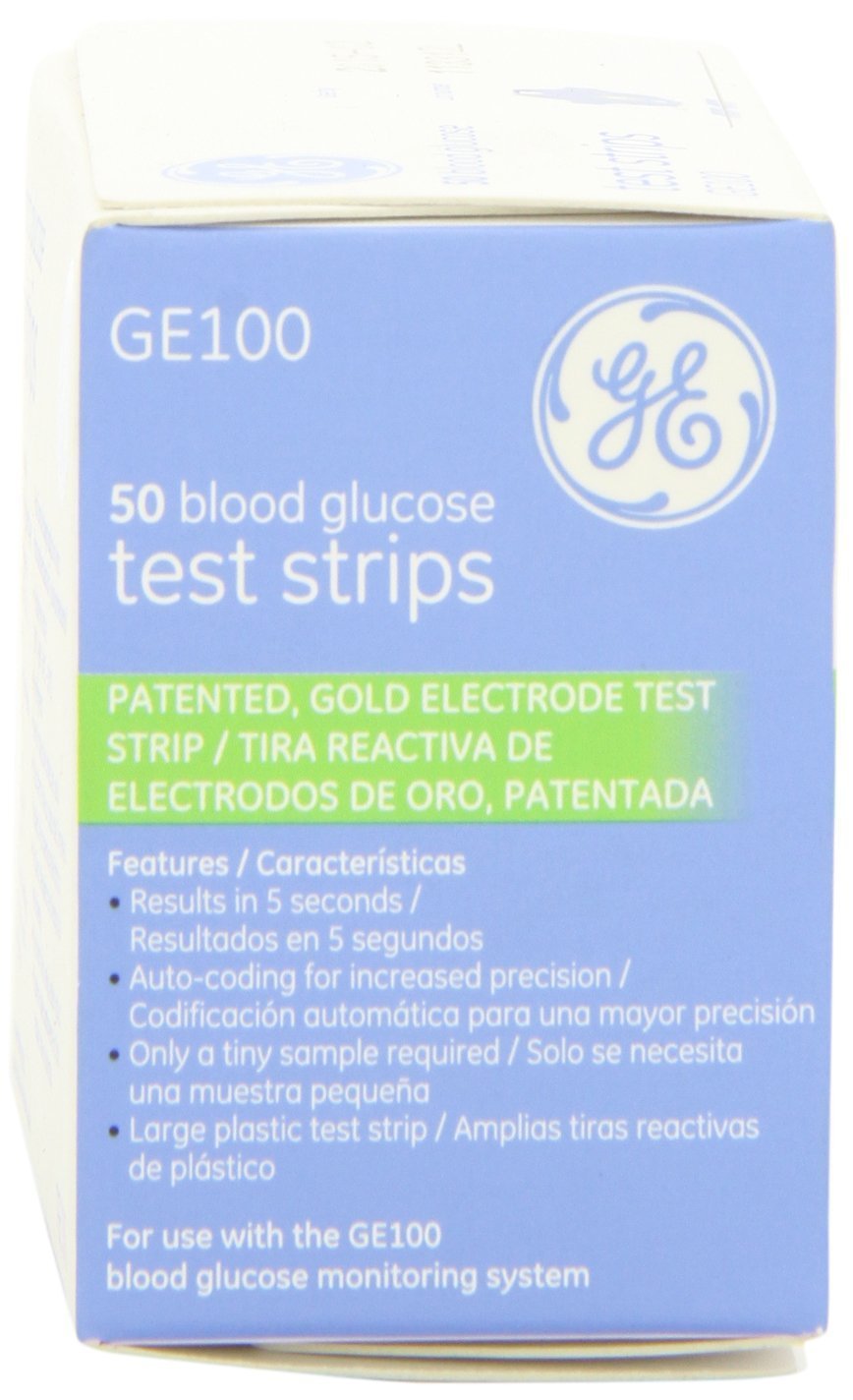 GE100 Test Strips four-box packaging for convenient regular monitoring