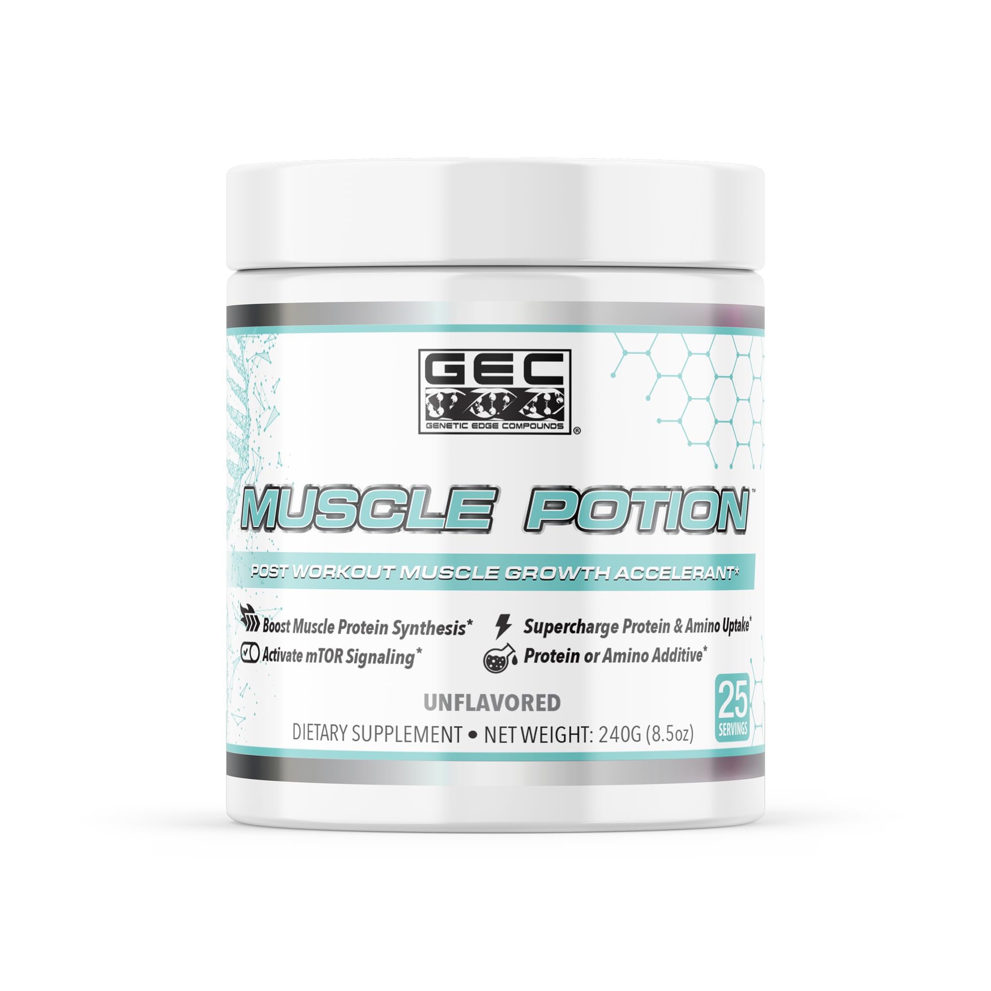 Genetic Edge Compounds GEC Muscle Potion creatine monohydrate powder boosts post-workout energy