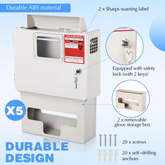 Geiserailie five-key system with mounting screws supports secure installation