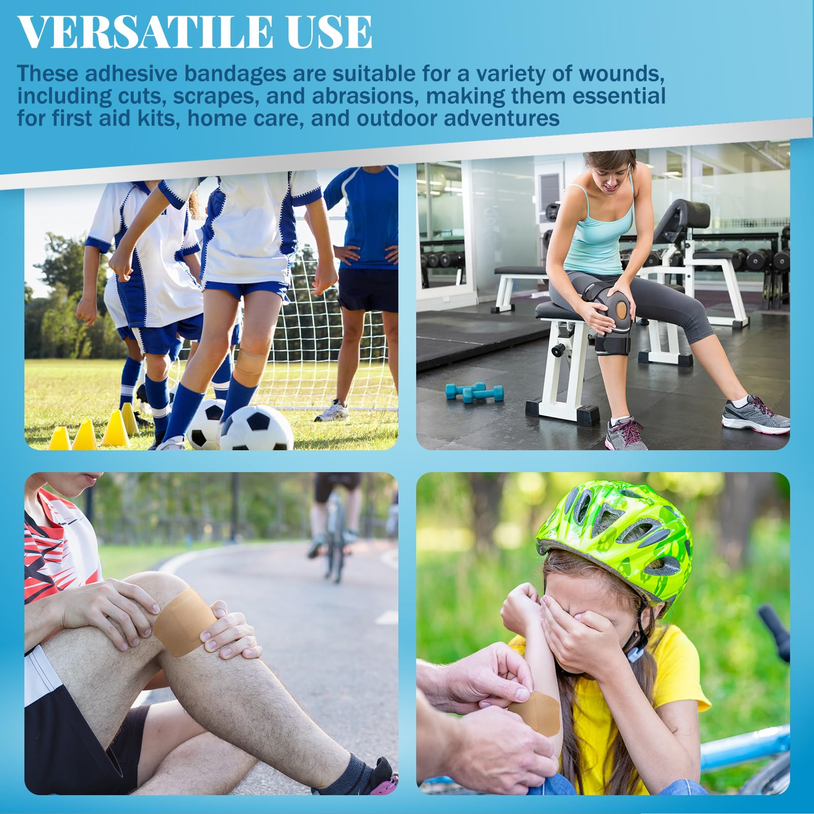 Geiserailie bandage on forearm demonstrating flexible coverage during activities.