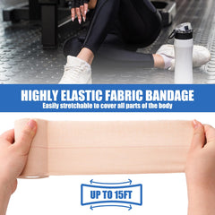 Geiserailie wrap on knee area provides flexible support on joints