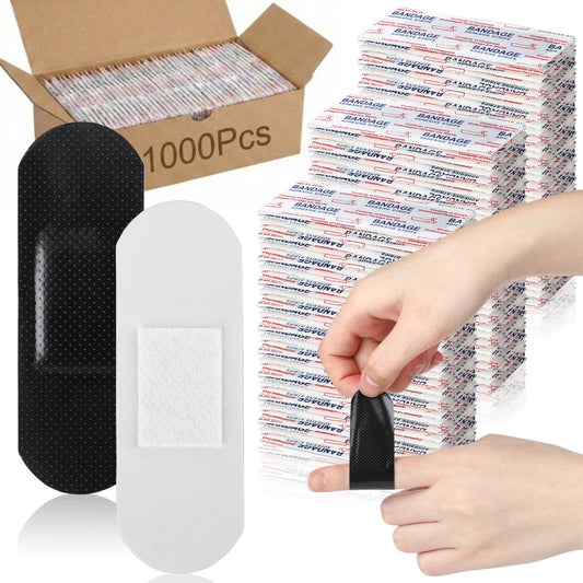 Geiserailie bandages bulk adhesive 1x3 black protect minor cuts in busy kitchens
