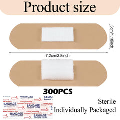 Geiserailie bandages pad absorbent—large pad covers wounds for effective absorption.
