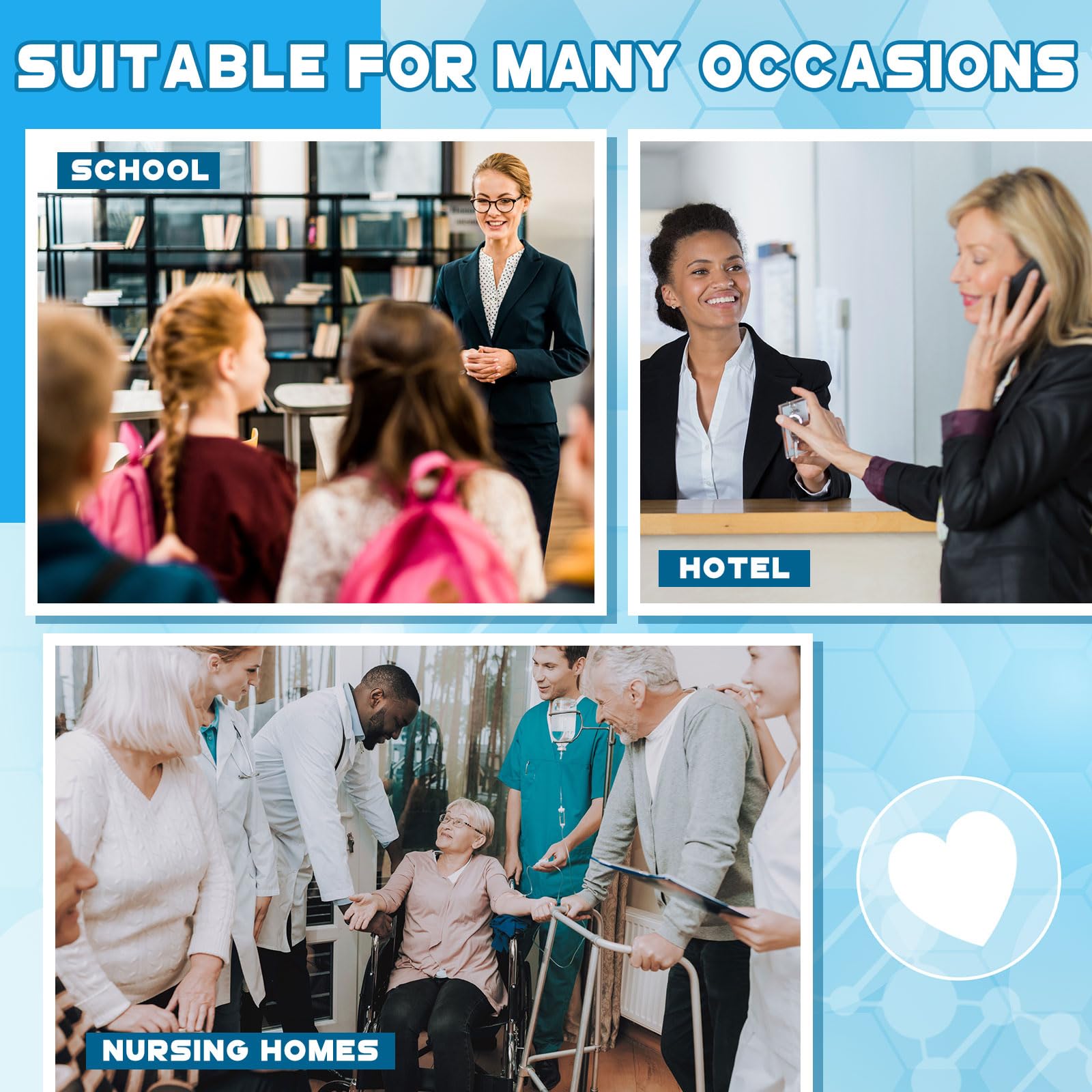 Geiserailie care packages designed for nursing homes and hotels