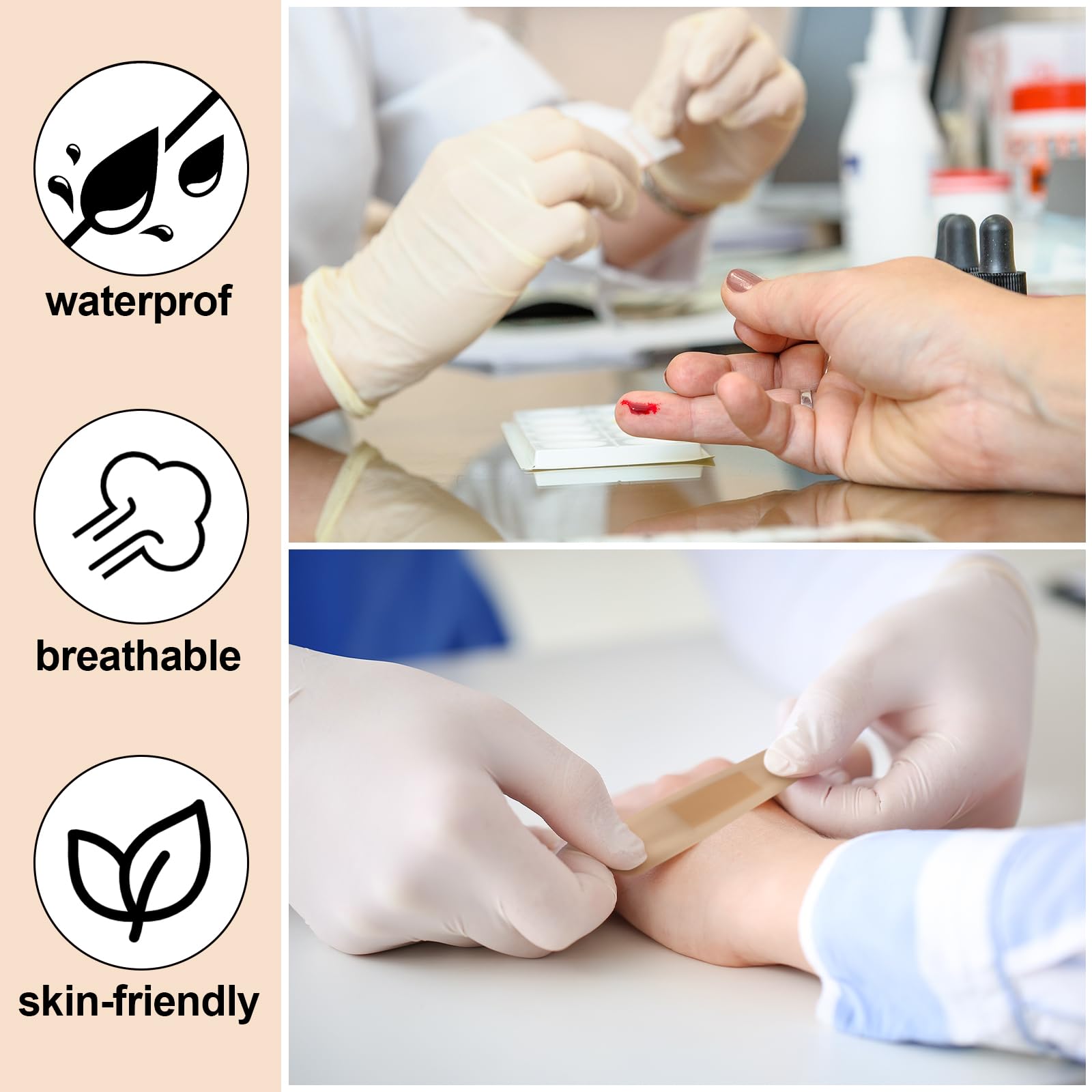 Geiserailie dialysis bandages contents—individually wrapped for hygiene and convenience.