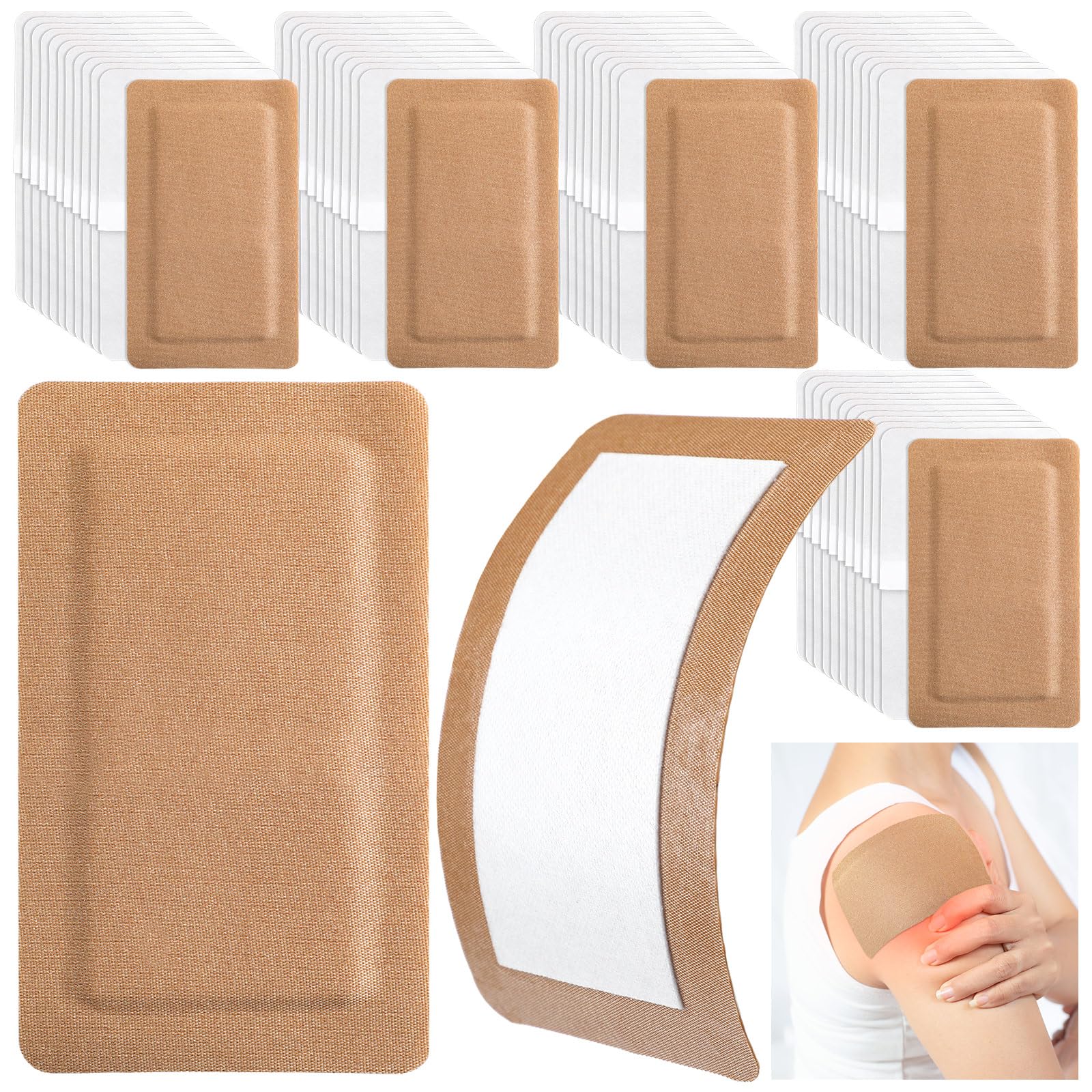 Geiserailie 5x3 inch extra-large bandages in a 120-count pack for quick wound care