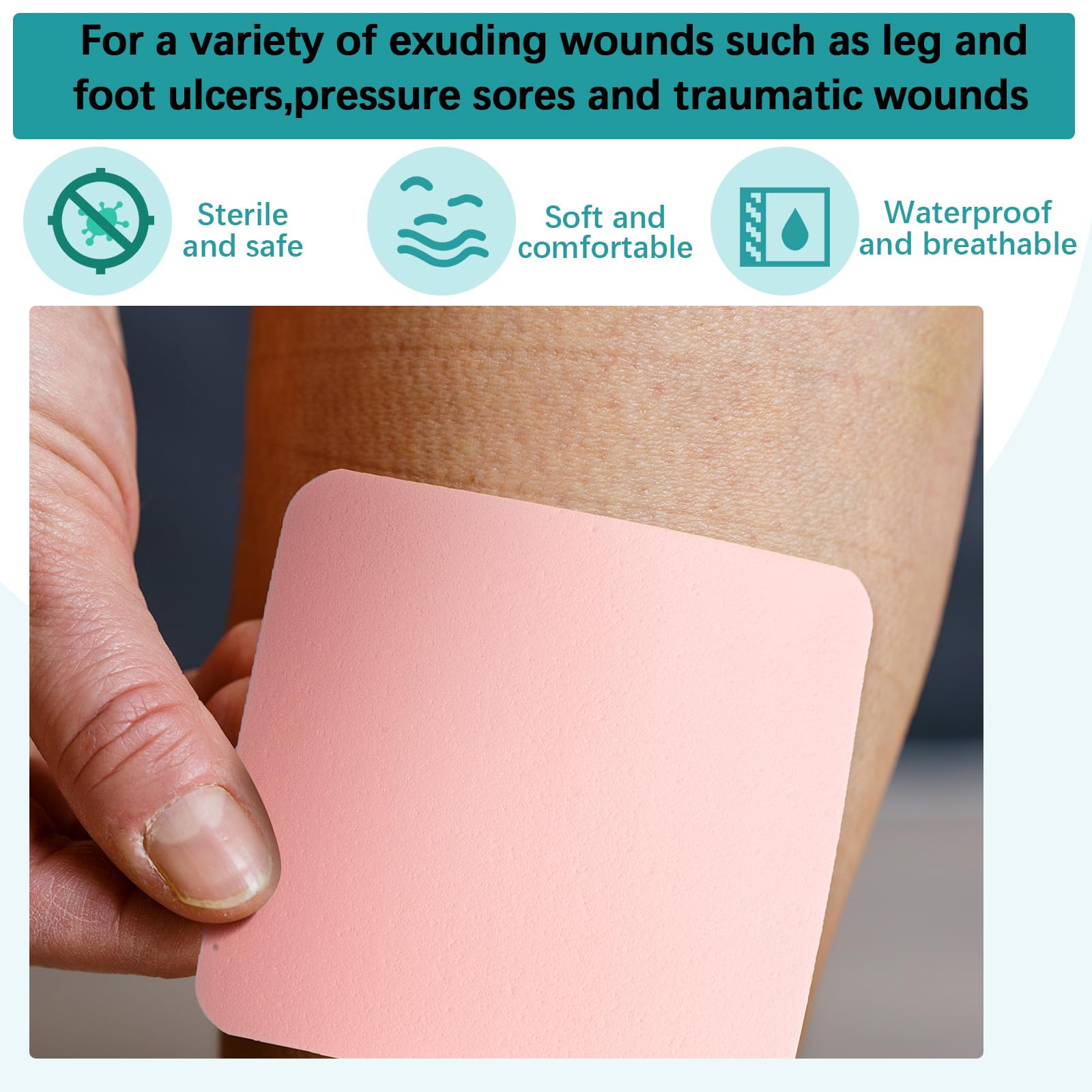 Geiserailie PU-front-back dressing, breathable and gentle on skin