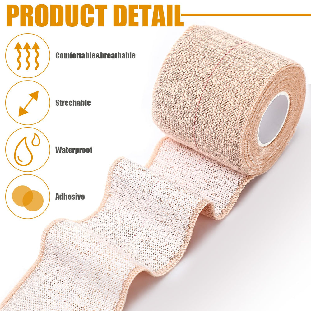 Geiserailie self-adhesive bandage wrap grips firmly without clips or residue.