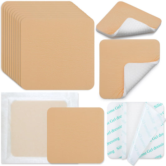 Geiserailie silicone foam dressing 4x4 inch for gentle wound protection